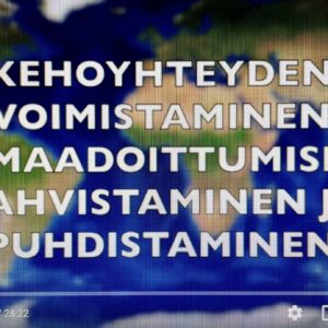 Kehoyhteyden voimistaminen ja maadoittumisen vahvistaminen ja puhdistaminen